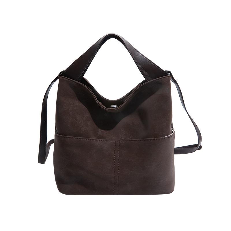 This year's popular small bag women's autumn and winter 2025 new matte retro messenger bag Korean version portable bucket bag