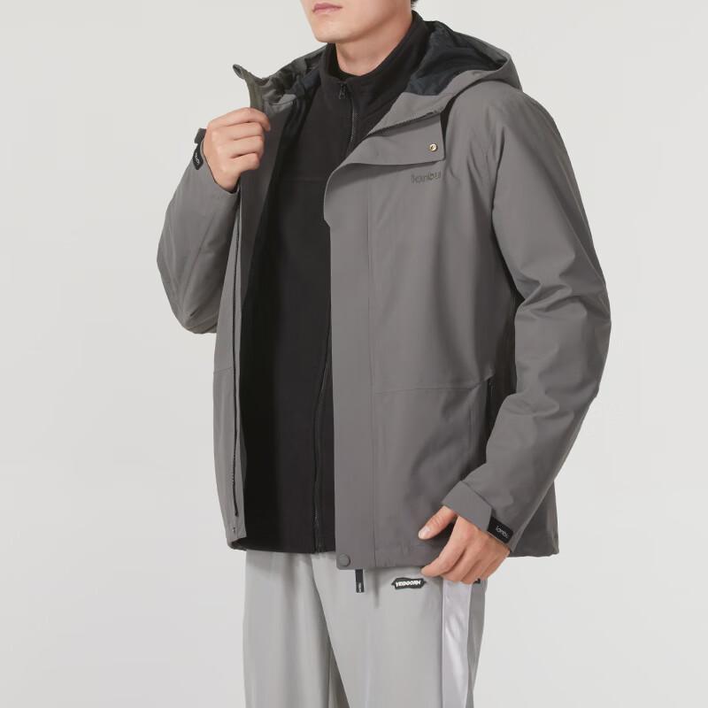 Lanbu Men's Urban Outdoor 3-in-1 Fleece Jacket