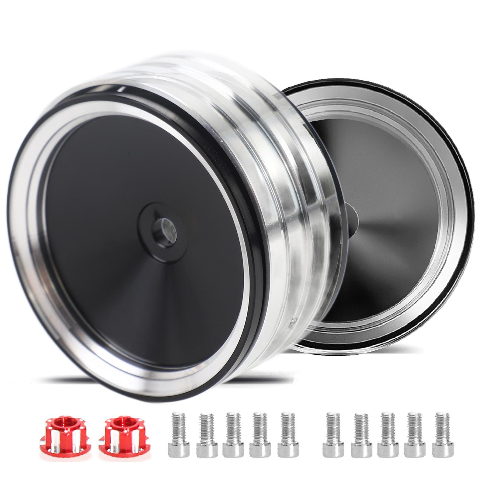 

4PCS Wheel Rim Hub 1.9 Inch Metal Hub Replacement for Axial SCX10 Simulated Climbing Car Locking Tir -2 -1