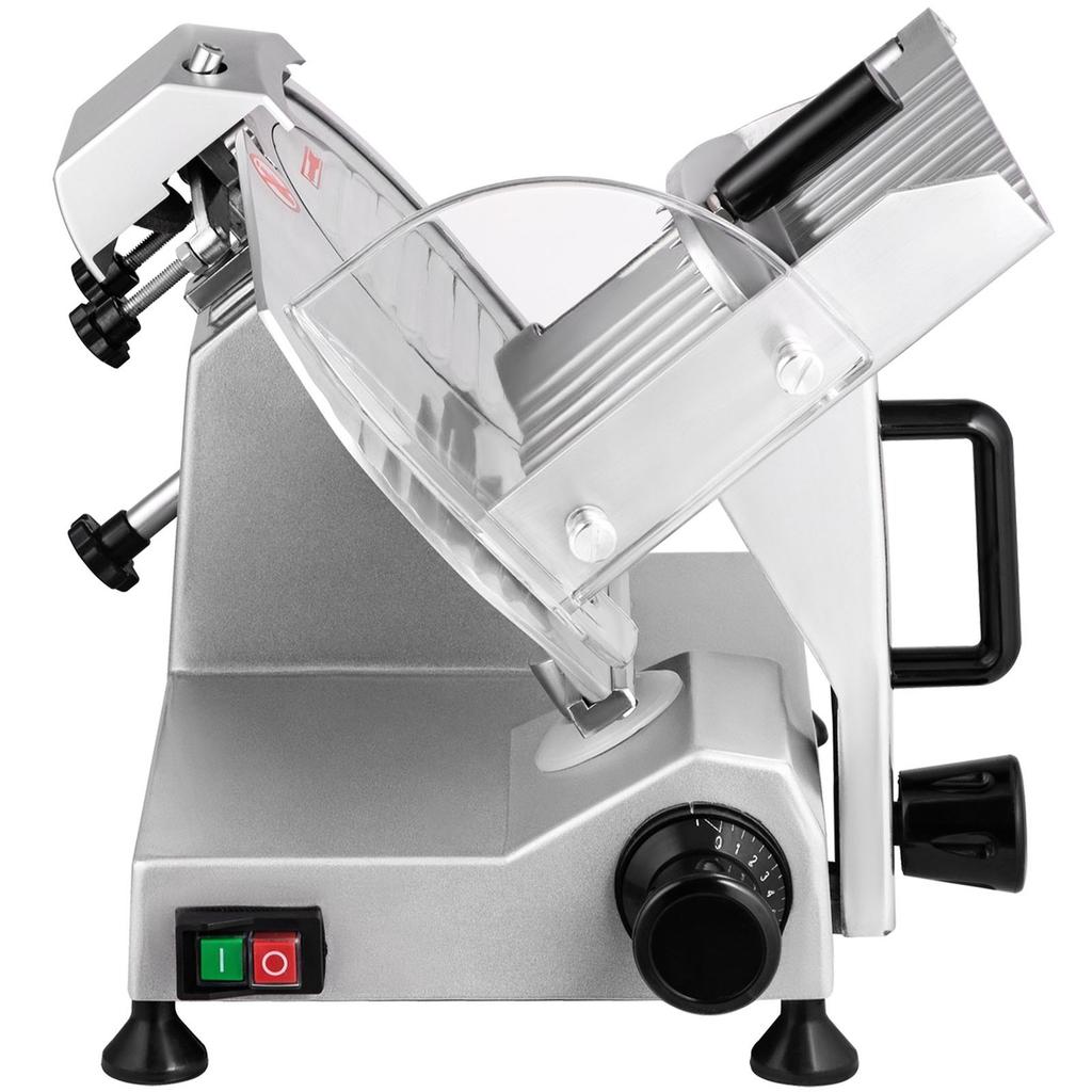 Commercial Meat Slicer, 200W Electric Deli Food Slicer, 350-400RPM Meat Slicer with 8" Carbon Steel Blade, 0 - 0.47 inch Adjustable Thickness Electric