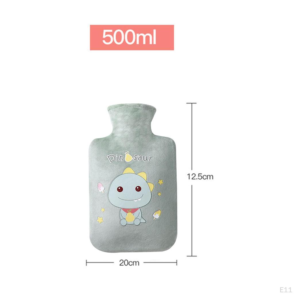 Cartoon Plush Water Bottle Bag, Leakproof Compress Filling Thickened Gift PVC Soft Bed