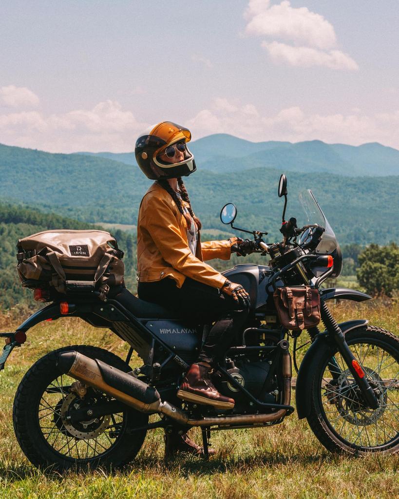 IRON Motorcycle Seat Touring Camping with Shoulder Strap and Reflective Fully Drum Touring Seat Outdoor JIA'S Bag, Bag, & Touring, Tape, One-Touch