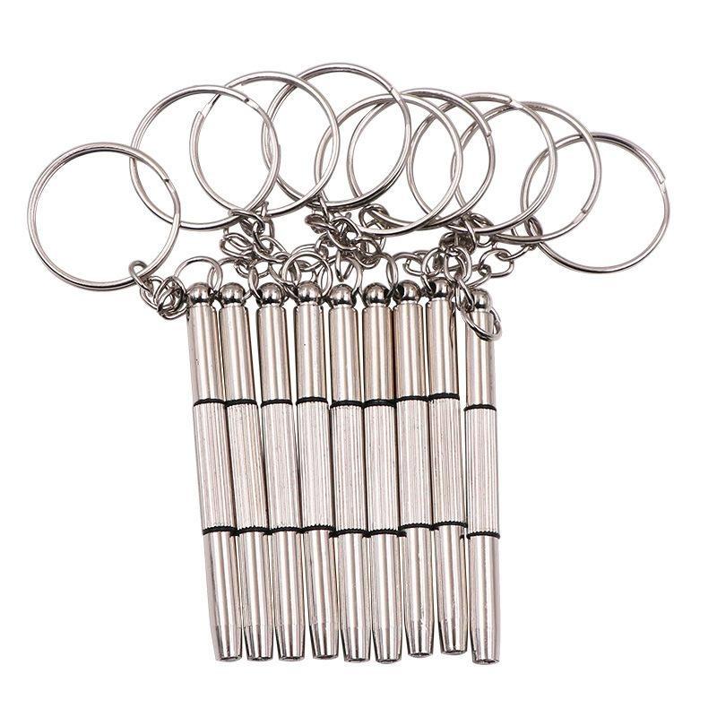 1/2/5 STÜCKE Brillen-Schraubendreher Uhren-Reparaturset mit Schlüsselanhänger Tragbare Handwerkzeuge Präzisions-Schraubendreherwerkzeuge