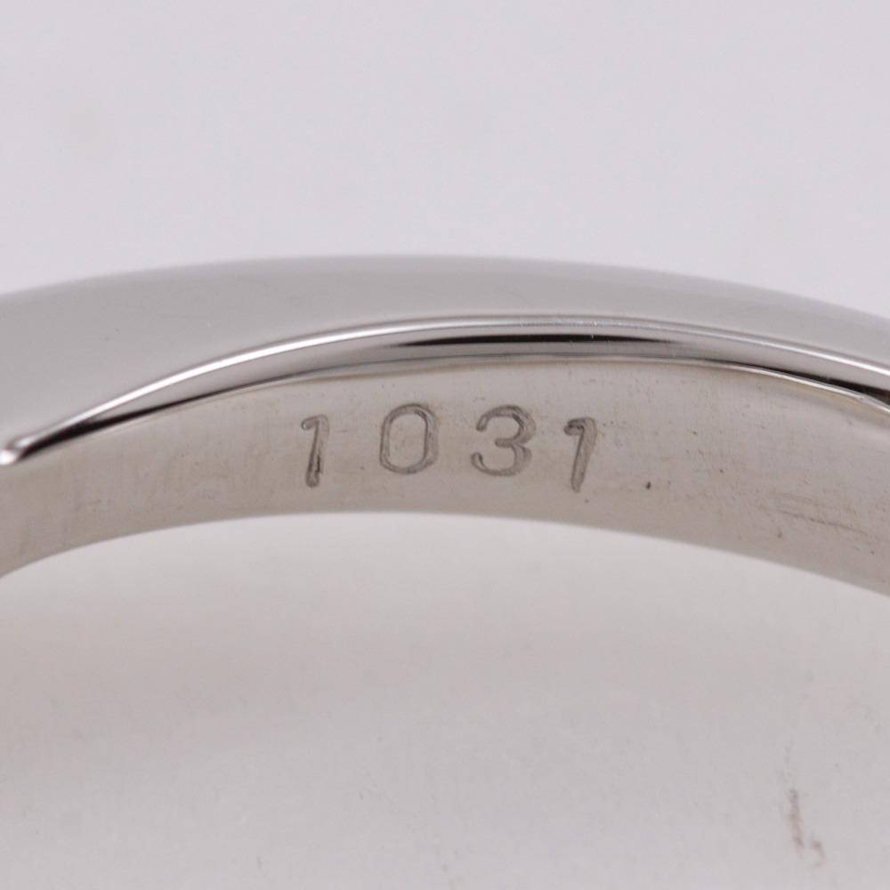 Ring Pt900Platina/diamant #7.4(US-storlek) 5,4g Använt av kvinnor