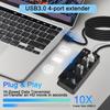 With Switch USB 3.0 Hub 5Gbps High Speed Multiple Expander Hub Multi USB Splitter  Docking Stations