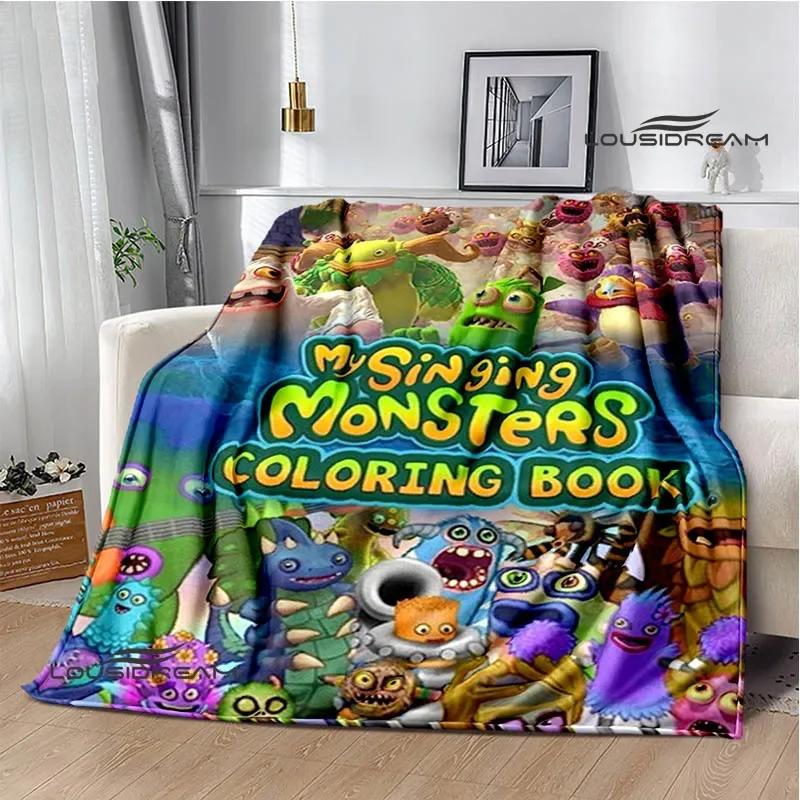 Game My Singing Monsters printed blanket Flange Warm blanket picnic blanket Soft and comfortable blanket Birthday Gift