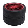 Mini Tire Fan 3 Wind Speeds Vintage Night Light Rechargeable Foldable Table Cooling Fan for Office