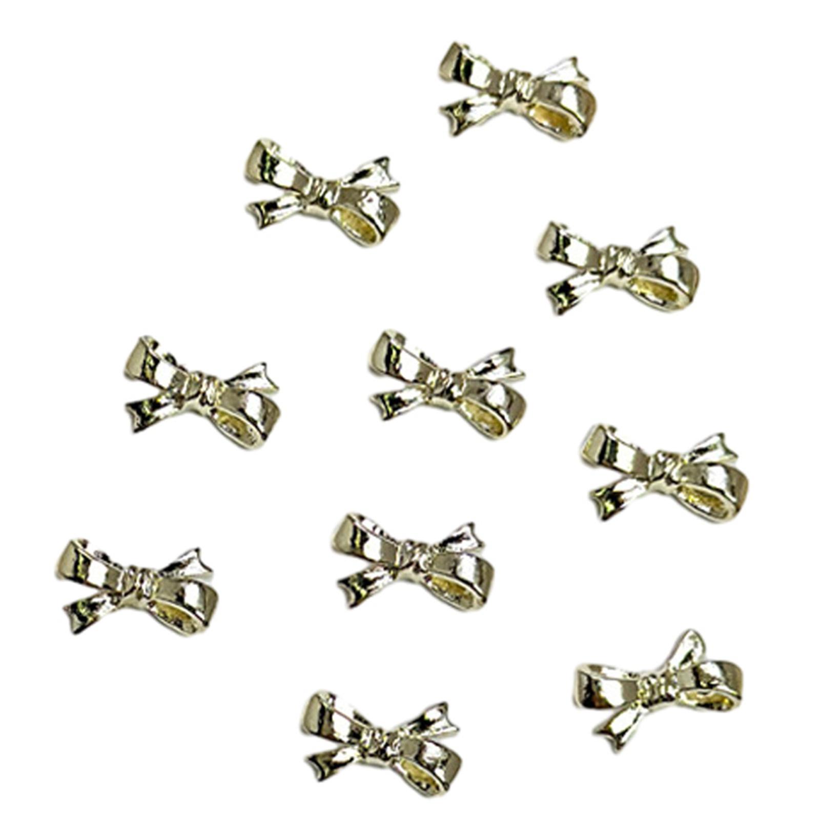 

10 шт. Стразы для дизайна ногтей в виде бабочек из сплава для уникального и очаровательного маникюра для женщин и девушек I