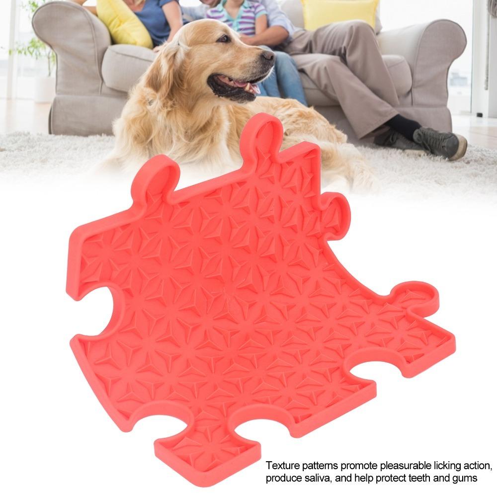 Silicone Pet Lick Mat Suction Cup Bottom Cat Lick Pad Reusable Pet Feeding Mat Food Use