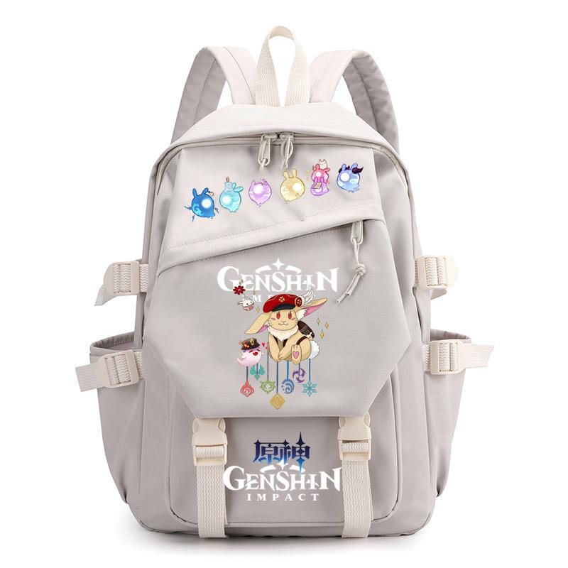 Mochila Escolar Estudante Viagem Caderno Presente para Crianças Bolsa Genshin Impact