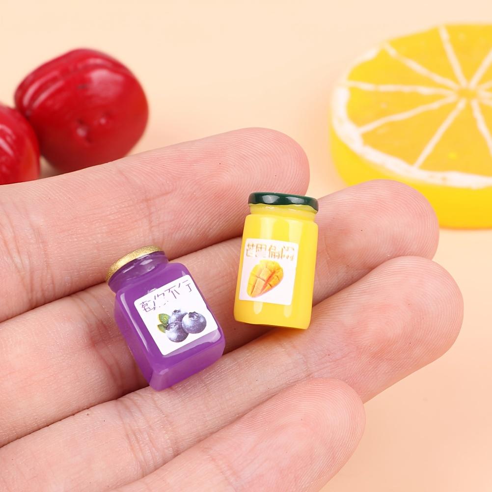 1:12 Miniature Drink Bottles Dollhouse Fruit Sauce Kitchen Food Model DIY Toy Doll House Accessories Play Tiny Food Toy