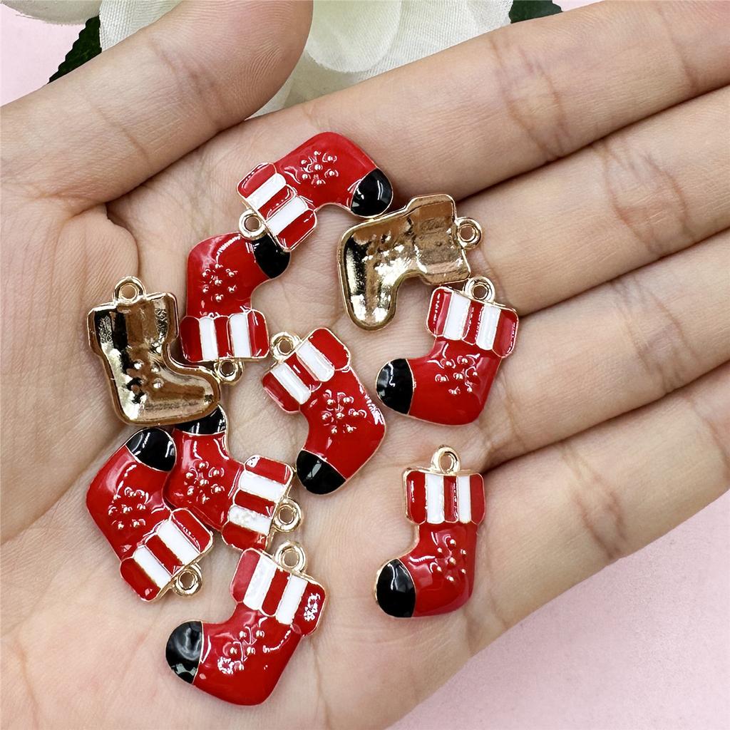 10 sztuk DIY Akcesoria Dekoracja Naszyjnik Kolczyki Biżuteria Makings Ręcznie Wisiorek Koraliki Boże Narodzenie Materiały Stopowe