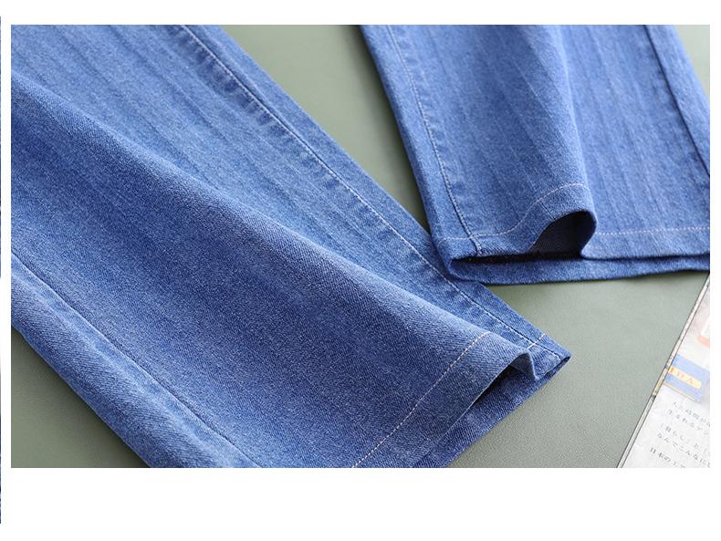 Plus Size Women's Tencel Denim High-Waisted Wide-Leg Pants - Soft, Flattering, and Lightweight for Spring/Summer