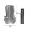 4 Points 6 Points Water Pipe Internal Thread Opener PVC Plastic Pipe Thread Tap Hand Aluminum Alloy Electric Drills Hand Tools
