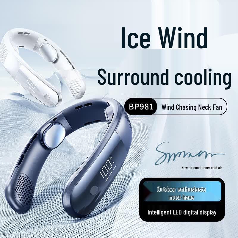 Portable USB Rechargeable Neck Fan