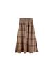 2025 New High-Waist A-Line Wool Plaid Skirt for Autumn/Winter