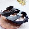 New Fashion Women's Headband Casual Blue Black Denim Headband Center Knot Headband Headband Classic Adult Hair Accessories Gift