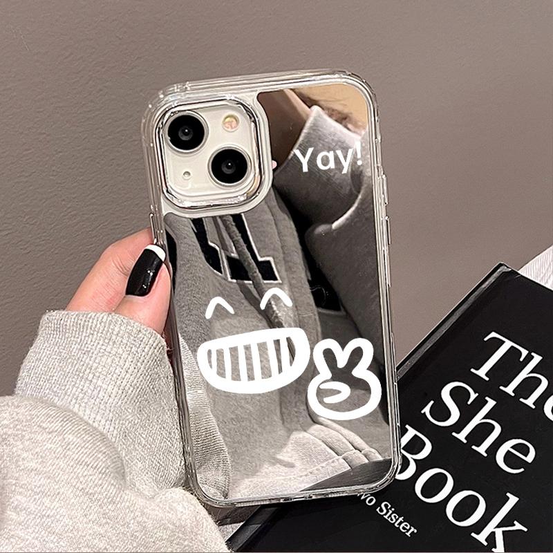 Mobile Phone Cases for iPhone 11 13 XR 15 Pro Max 12 14 Pro Max Case iPhone 16 XS Max Mirror Protective Case Mirror Exquisite Cartoon Waterproof