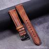 Cowhide Watch Strap Is Suitable For 22Mm Pin Buckle High-End Tree Height Leather Lychee Pattern Strap