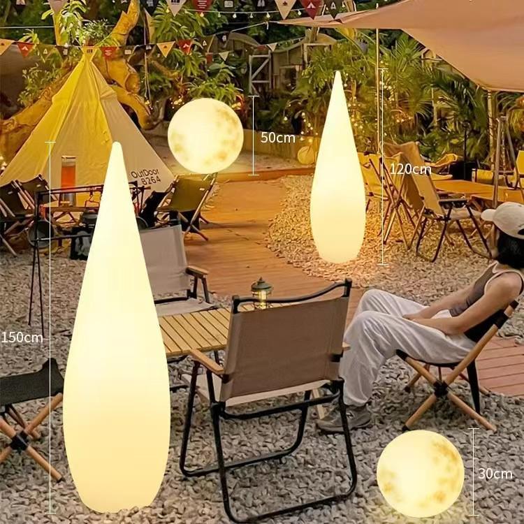 Solar-Powered Moon Lamp for Garden and Yard - Waterproof Decorative Outdoor Light