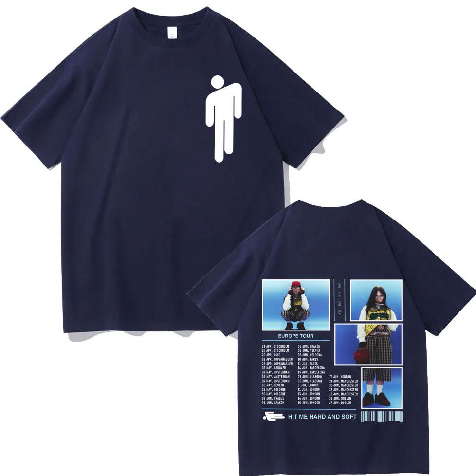 Hit Me Hard and Soft Europe Tour Graphic T Shirts Fashion Pop Music Short Sleeve Tshirt Unisex Women Casual Cotton Tshirts