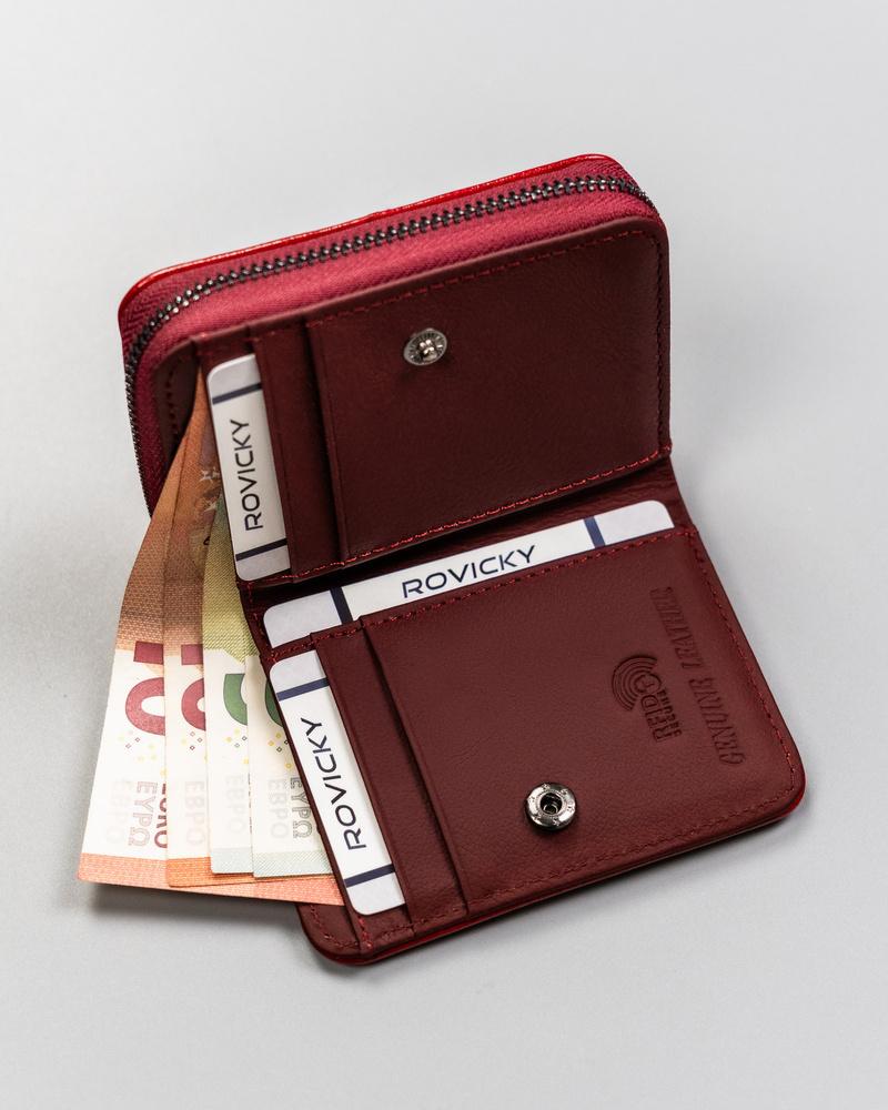 Zgrabny stylowy damski portfel od Rovicky z RFID