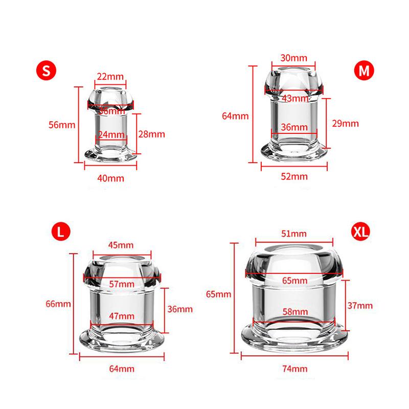 Hollow Anal Plug Butt Plug Anal Dilator Anus Tunnel Expansion Prostate Massager Sextoy Vagina Anchor Shower Enema Intimate Goods