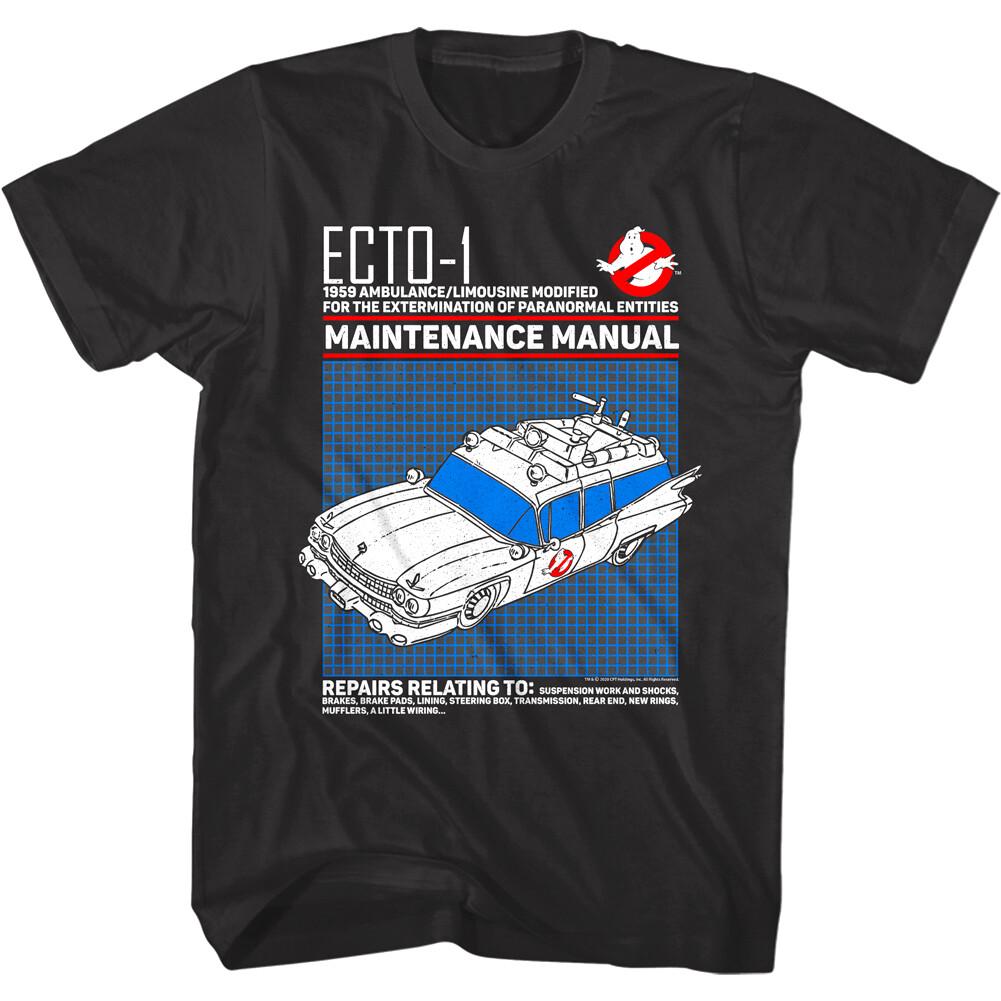 Ghostbusters ECTO-1 Manual Men T Shirt XXL