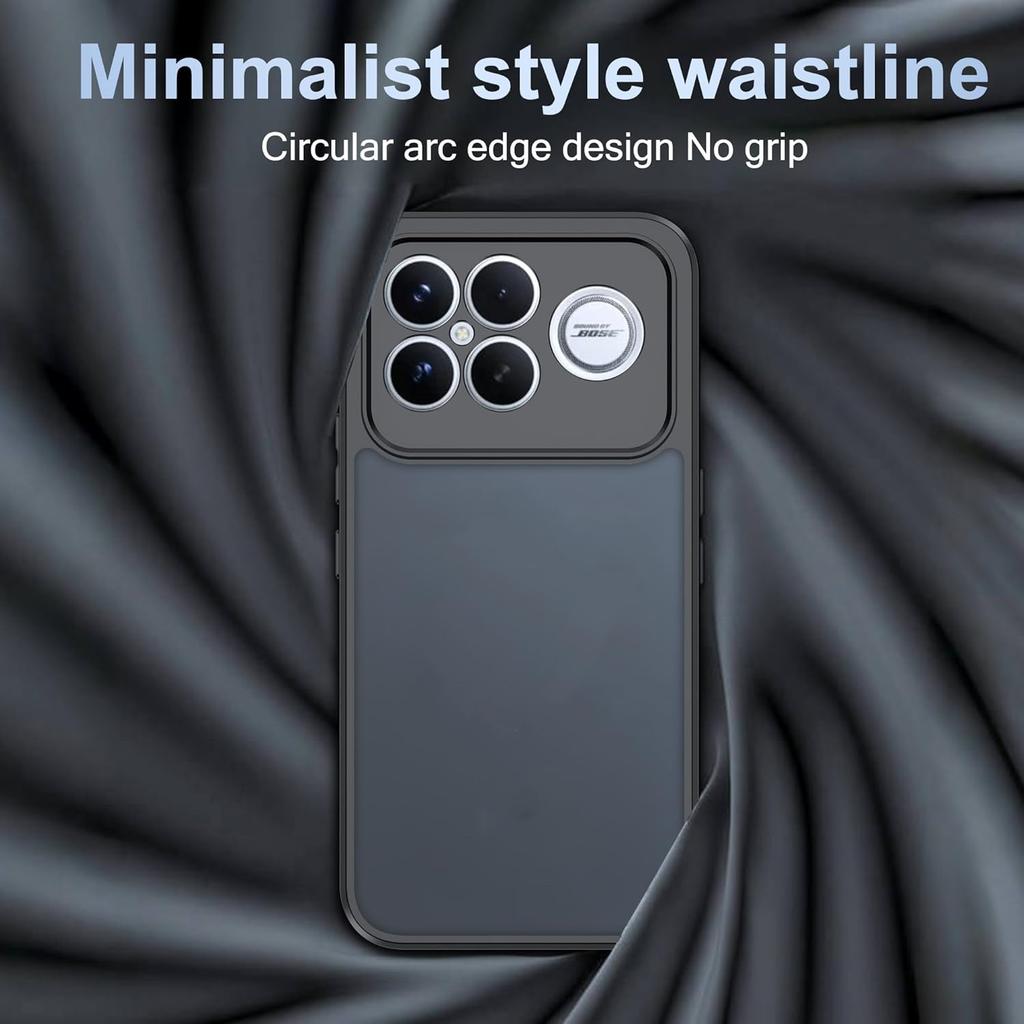 Frosted Matte Case for Xiaomi Poco F8 Ultra F8 Pro Cover Shockproof Translucent Skin-Touch Hard Back Shell Frame Fundas