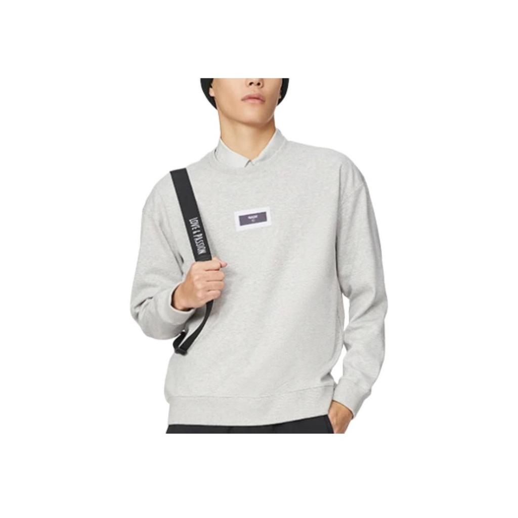 Felpa con cappuccio sportiva riflettente foderata in pile Li Ning Wade Series Uomo Felpe Grigio AWDR791-4