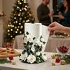 Freestanding Christmas Paper Towel Holder Acrylic Wood Base Kitchen Roll Dispenser  Living Room