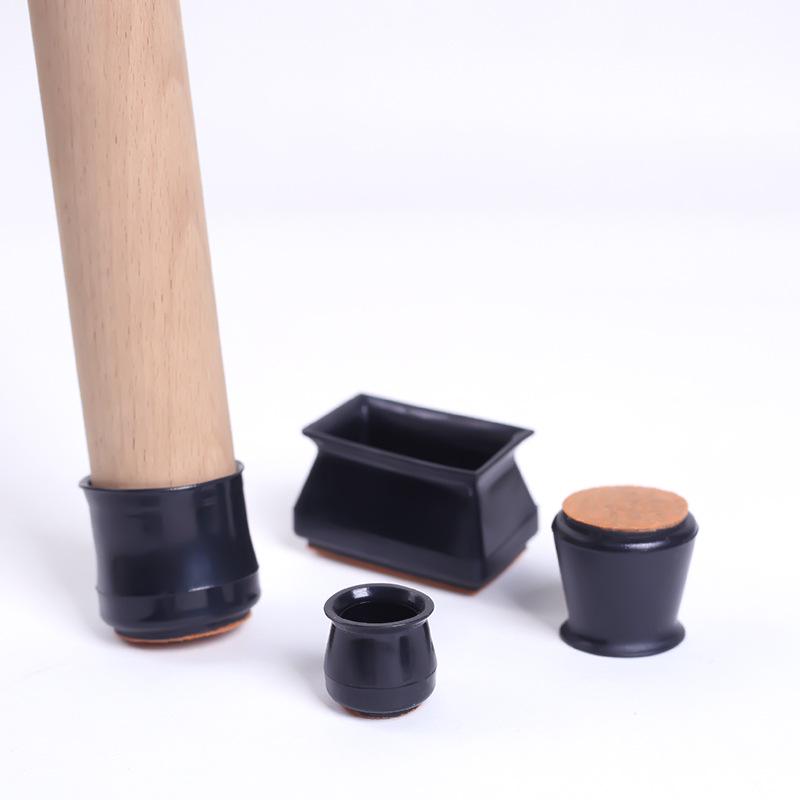 Silent Silicone Solid Wood Chair Leg Protectors, Thickened Wear-Resistant Elastic Covers for Stool, Table, and Chair Legs.