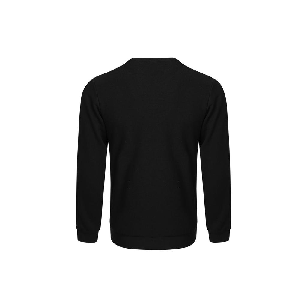 Adidas Neo Basic Short Sleeve Logo Print Knit Crewneck Sweatshirt Men Tops Black H45108