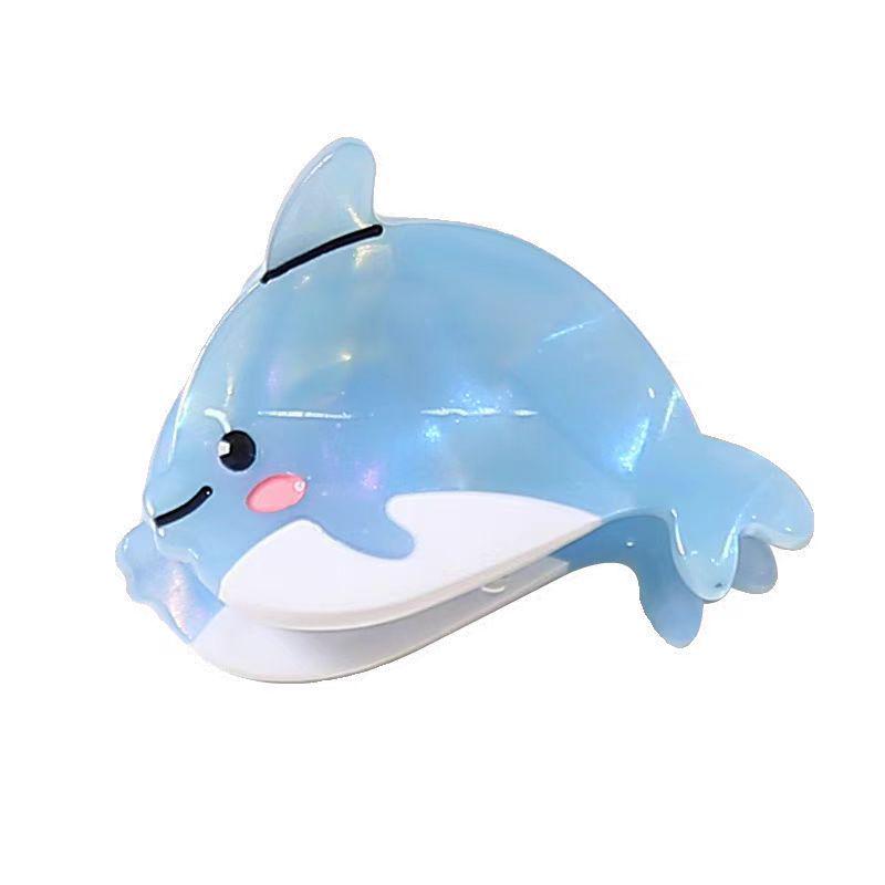 French Fun Marine Life Small Claw Clip: Cute Starfish, Jellyfish & Shark Hair Accessory Series.