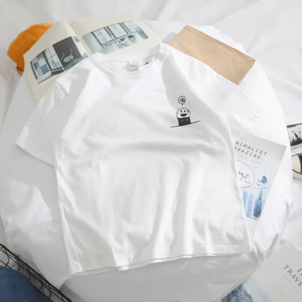 Japonské módní značkové tričko Muži Ženy S krátkými rukávy Volný střih Bf Stylepure Bavlna Pár Poloviční rukáv Top Trendy Legrační