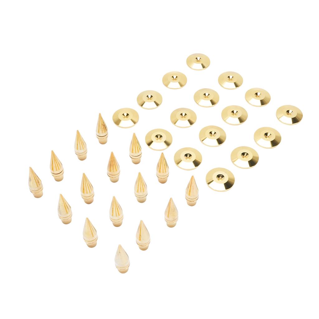 16 Stück Lautsprecher-Spikes Stoßfeste Lautsprecher-Isolations-Spikes Ständer für Subwoofer Verstärker Plattenspieler Recorder CD DVD