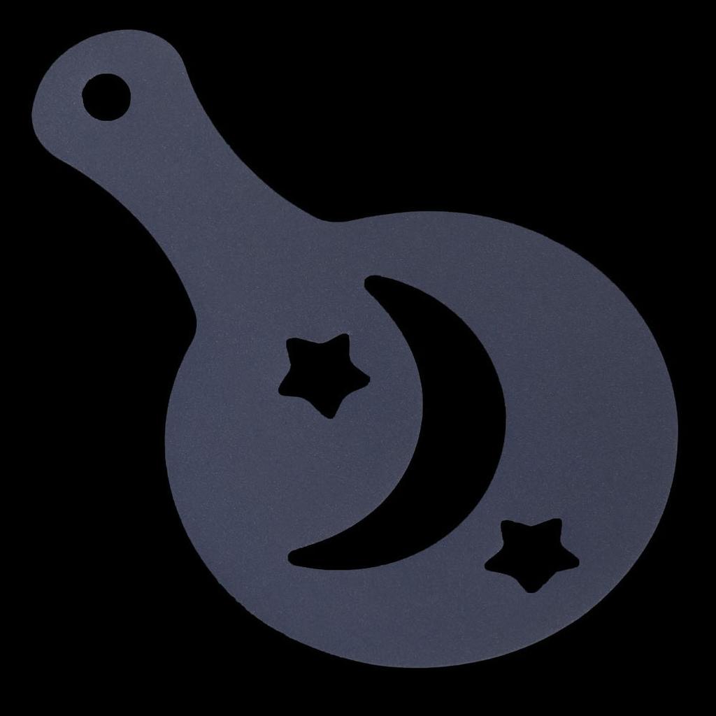 16Pcs Plastic Coffee Template Stencils Cappuccino Chocolate Latte Strew Pad Art DIY Mold Tools