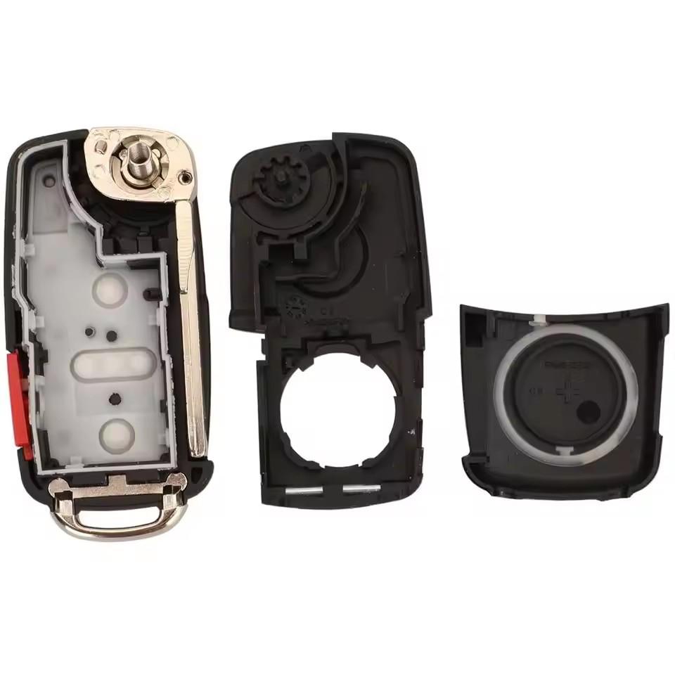 4/5 Buttons Car Key Case Shell For Vw/Volkswagen Sharan Caddy Eos Golf Jetta Beetle Polo Up Tiguan Touran Folding