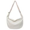 New canvas tote bag large capacity bag trendy simple dumpling bag fashionable shoulder messenger bag