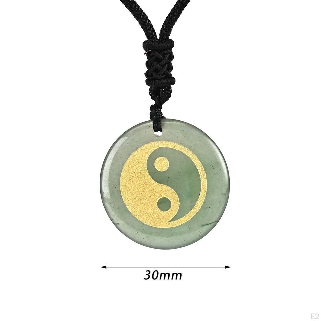 30mm Diameter Rond Kettinghanger Yin En Yang Tai Chi Mode Bedel Vakmanschap Amulet