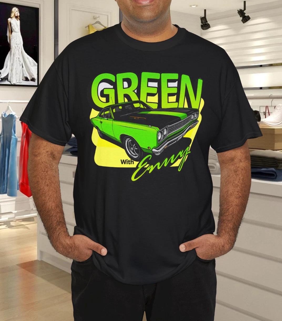 Mopar 1968 Road Runner -  Green With Envy  T-Shirt S