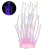 Artificial Coral Silicone Fluorescent Simulation Aquarium Fish Tank 2?Color Tube DecorationPink