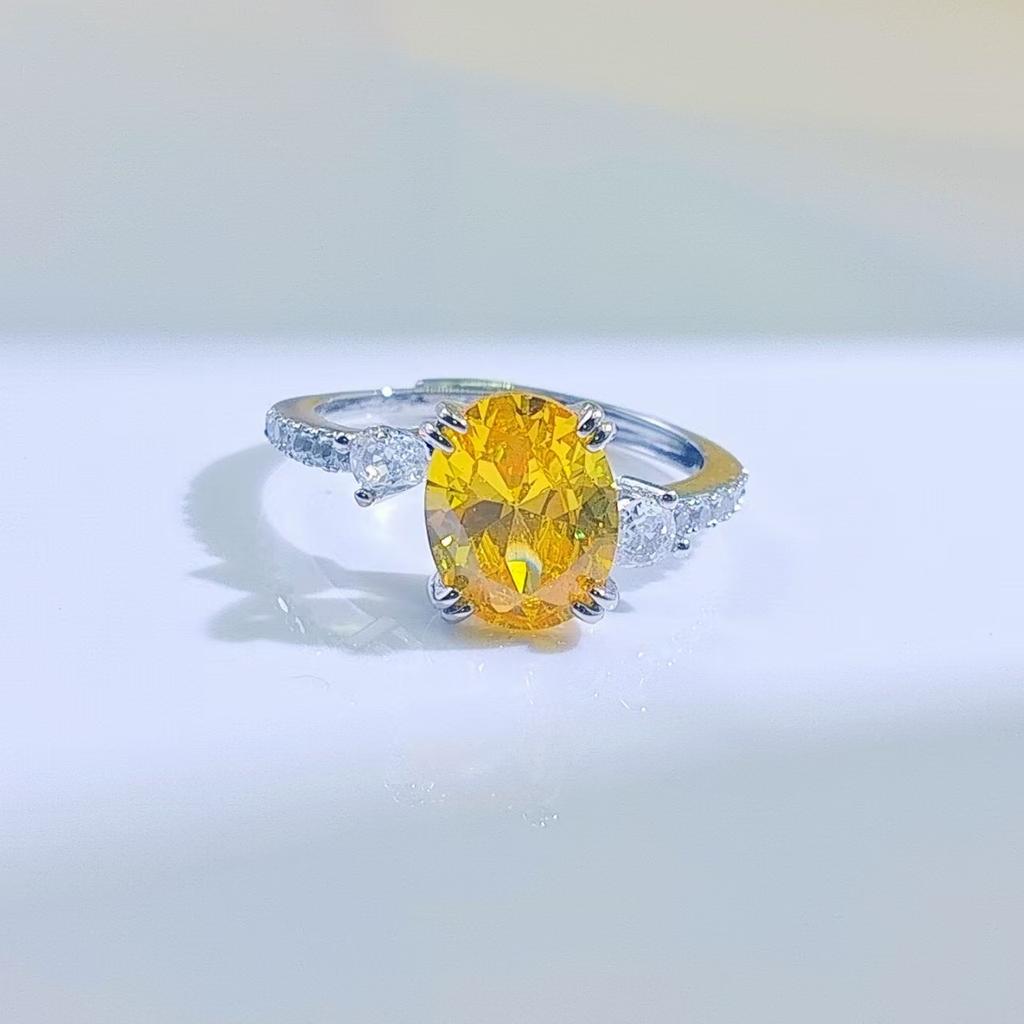 8 * 10 Coconut Round Egg Twist Arm Ring Women'S Fashion Versatile Zir*****Pen Ring Ring