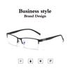 Stainless Steel Bifocal Reading Glasses for Mens Anti Blue Light Business Half Frame Presbyopia Eyeglasses +1.0 To +4.0