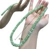 Retro Green Spring And Summer Holiday Necklace Set Love Bubble Gum Green Dongling Natural Stone Beaded Necklace Female