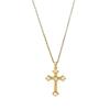 Micro-inlaid Zircon Cross Necklace Pendant Titanium Steel High-Grade All-match Jewelry Clavicle Chain Fashion Accessory