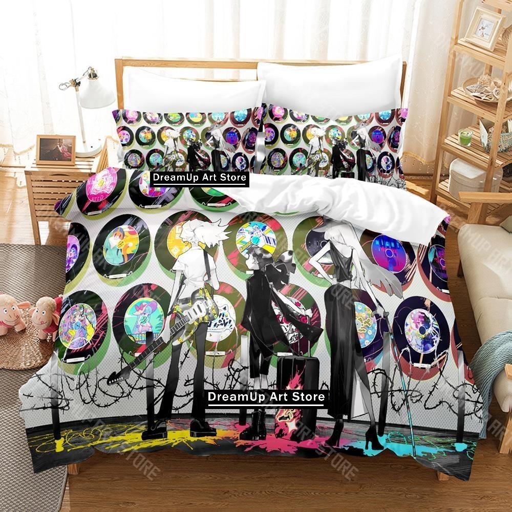 3D Printed Muse Dash Game Bedding Set for Boys Girls Duvet Cover Pillowcase Twin Queen King Full Single Double Sizes