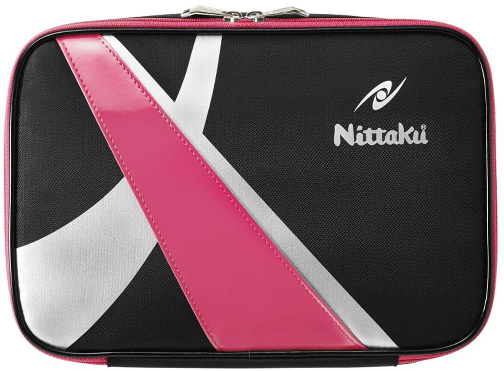 Nittaku NK7218 Pouzdro na rakety na stolní tenis Spark Case růžové Pojme 2 láhve s vnitřní deskou