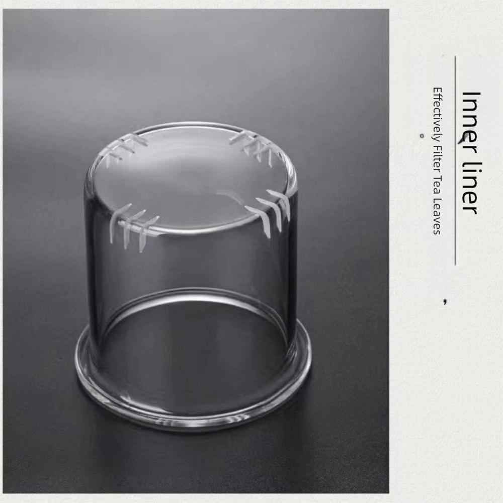 Practical 1000ml Glass Tea Pot Transparent Tea Soup Separation Japanese Style Teapot with Handle Heat-Resistant Teapot Office