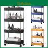 Storage Narrow 3layer Rack Gap Slim Storage Cart With Wheel Trolley Kitchen Bathroom Shelves Organizer Mobile Shelving
